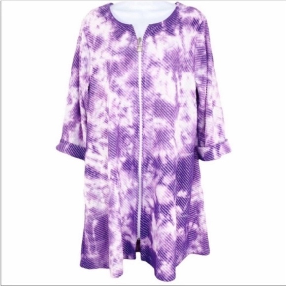JORDAN TAYLOR BEACHWEAR tie dye beach coverup or bathrobe - Picture 1 of 9